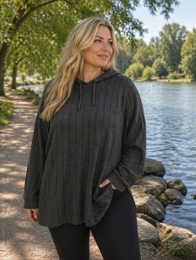 Lightweight  Long Hooded Sweater